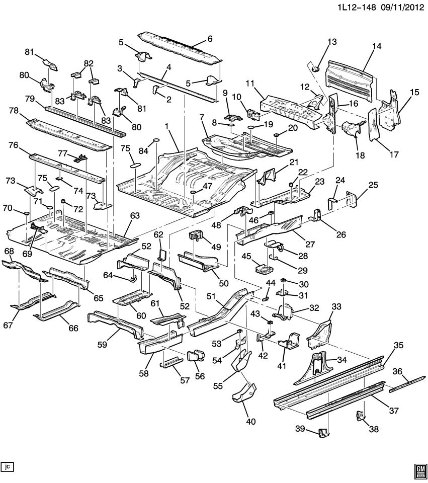 GM 25812378 Bracket, Parking Brake Cable