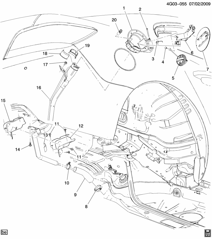 GM 22864112 Pipe, Fuel Tank Filler
