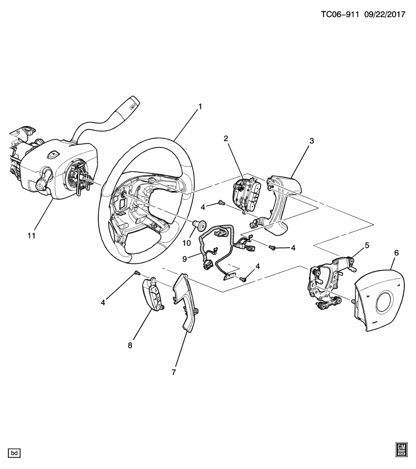 GM 22947764 Wheel, Steering