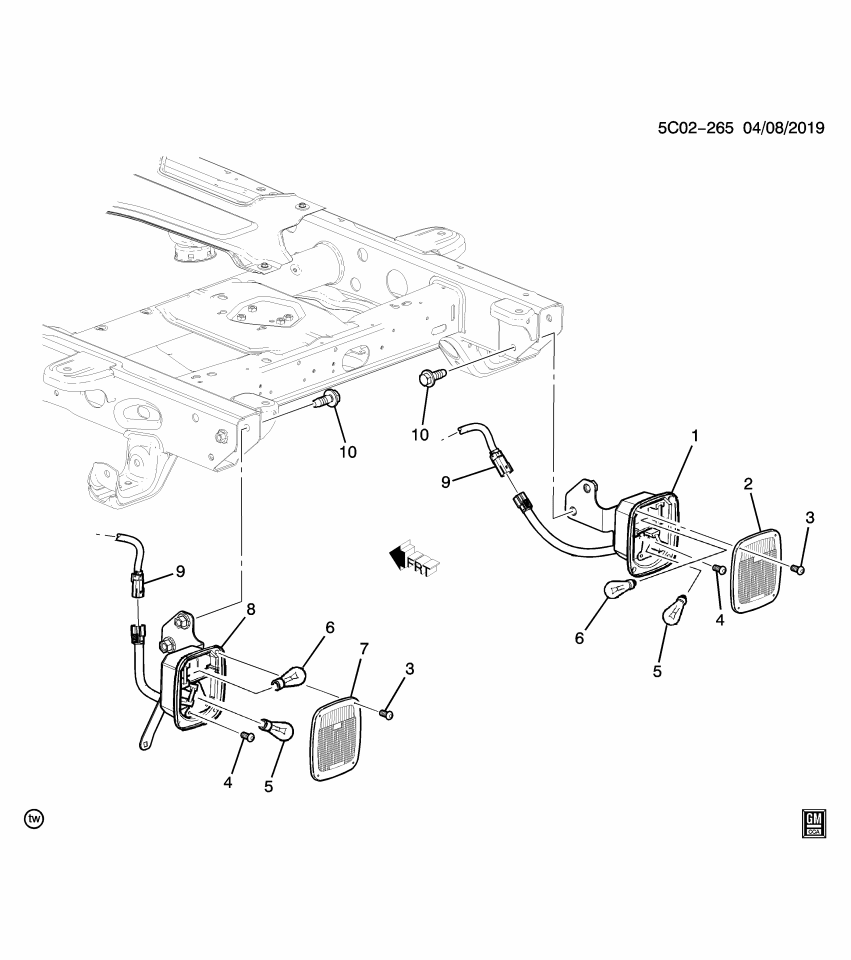 GM 84308850 Lamp, Tail Lamp, Rear