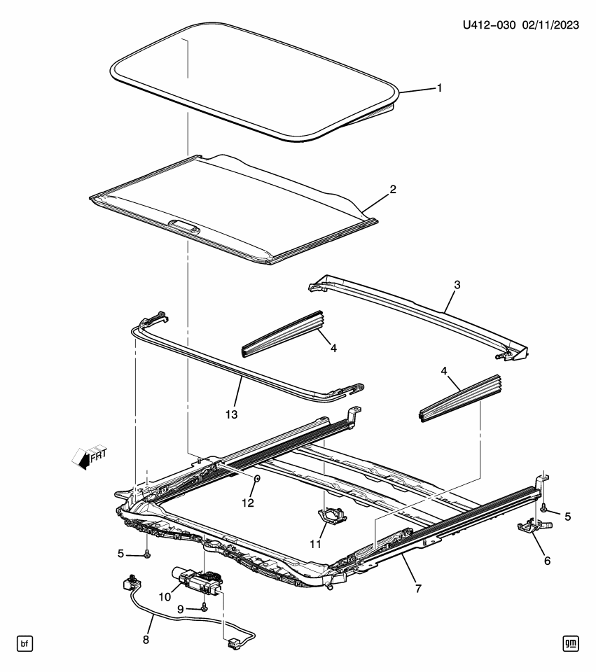 GM 11549276 Bolt, Roof Panel