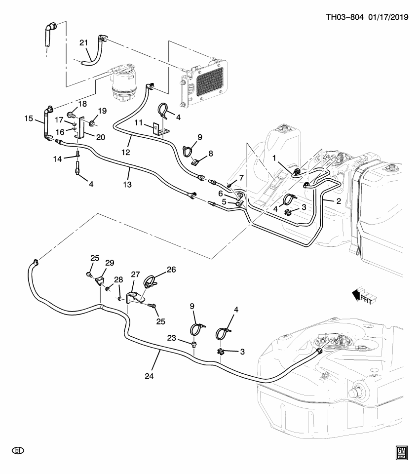 GM 19404760 Bolt, Chassis/Engine Wiring Harness