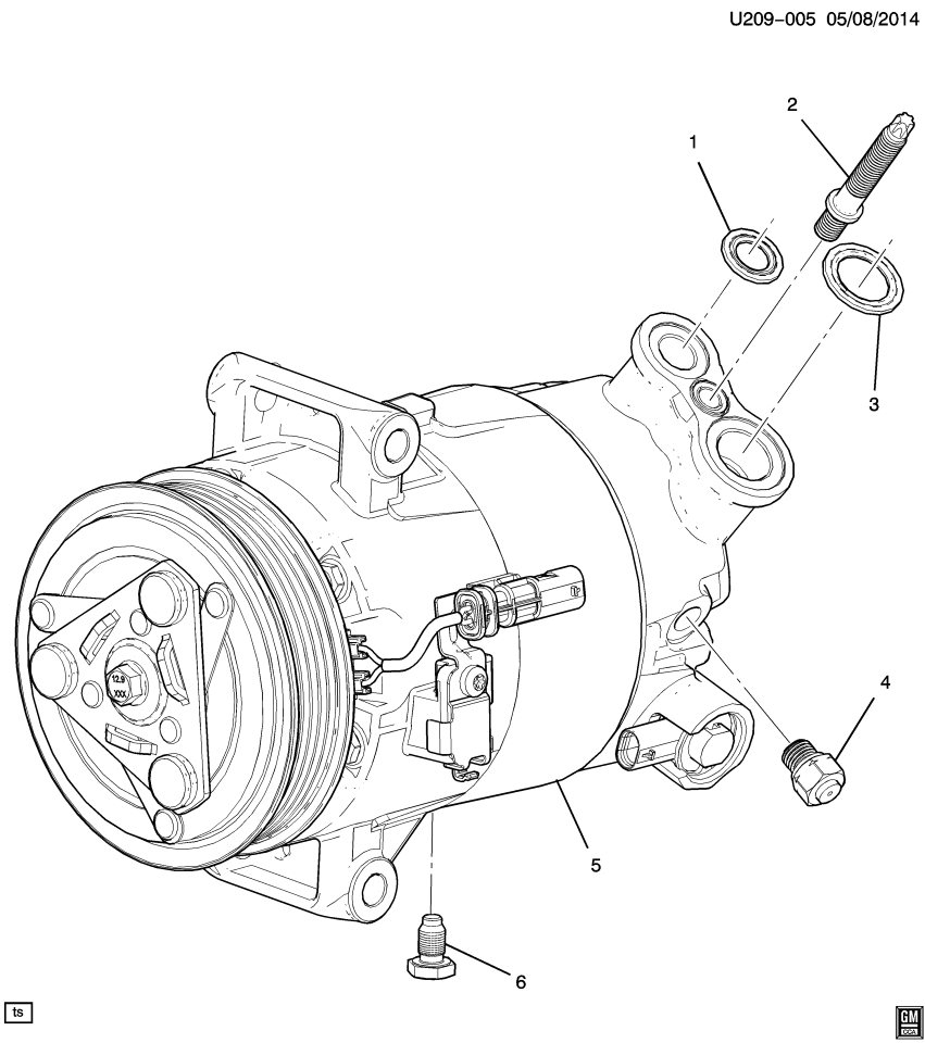 GM 84635623 Compressor Kit, A/C Compressor