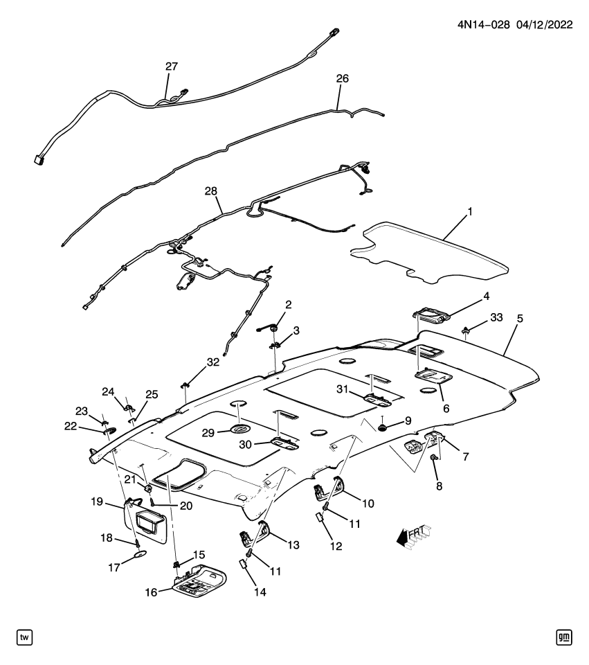 GM 84186811 Hose, Rear Window Wiper