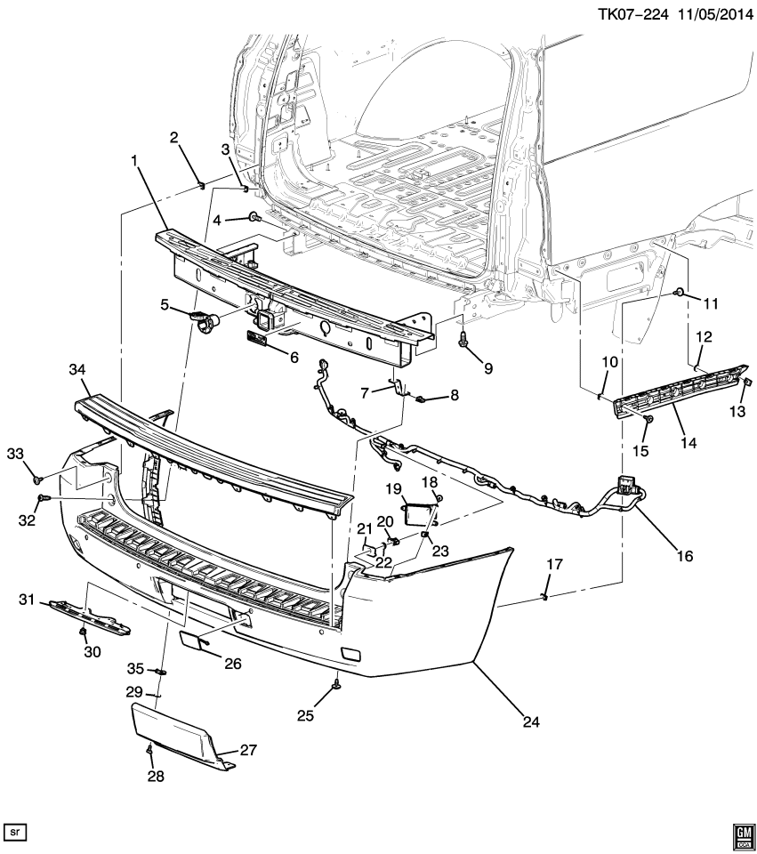 GM 84164541 Harness, Theft Deterrent Or Front / Rear / Side / Intake Object