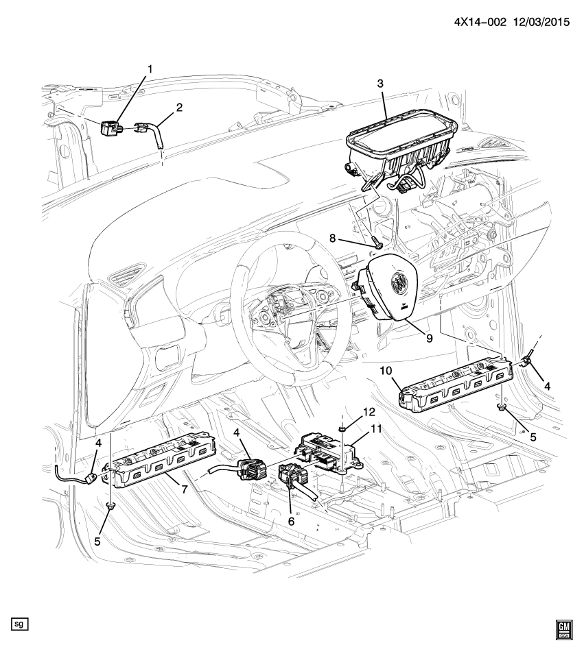 GM 84402106 Airbag, Inflatable Restraint System