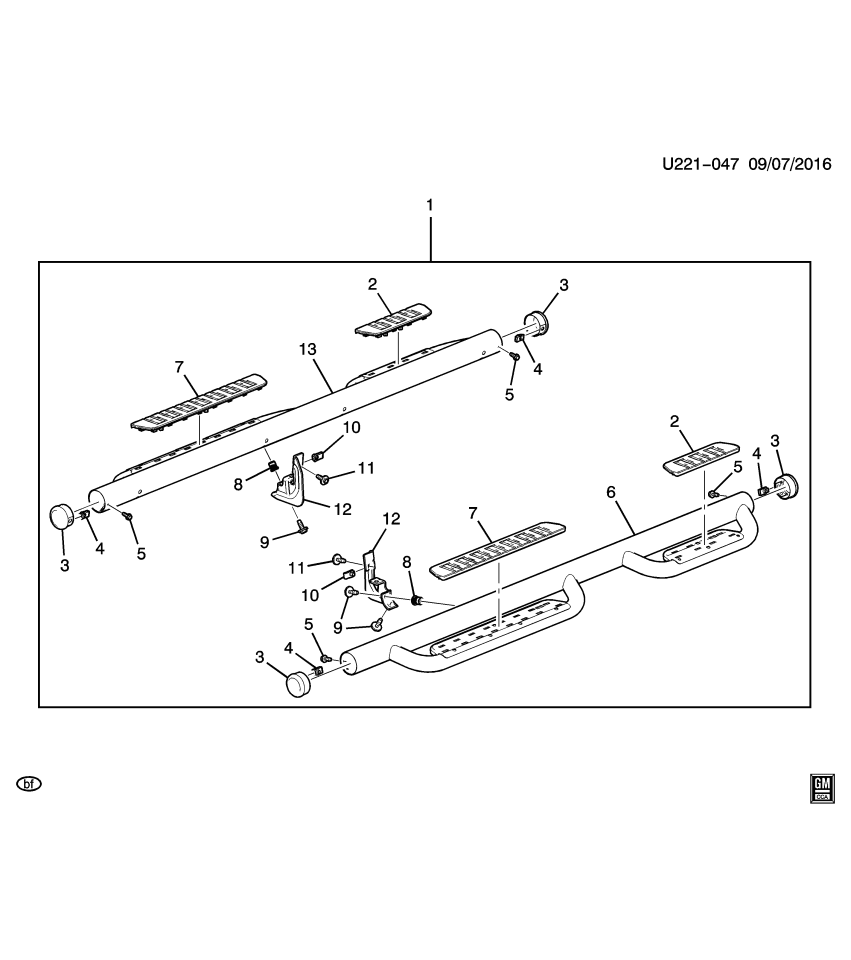 GM 22929609 Step, Side Step