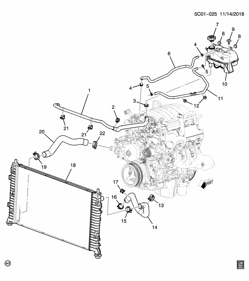 GM 25999706 Clip, Engine Coolant Recovery