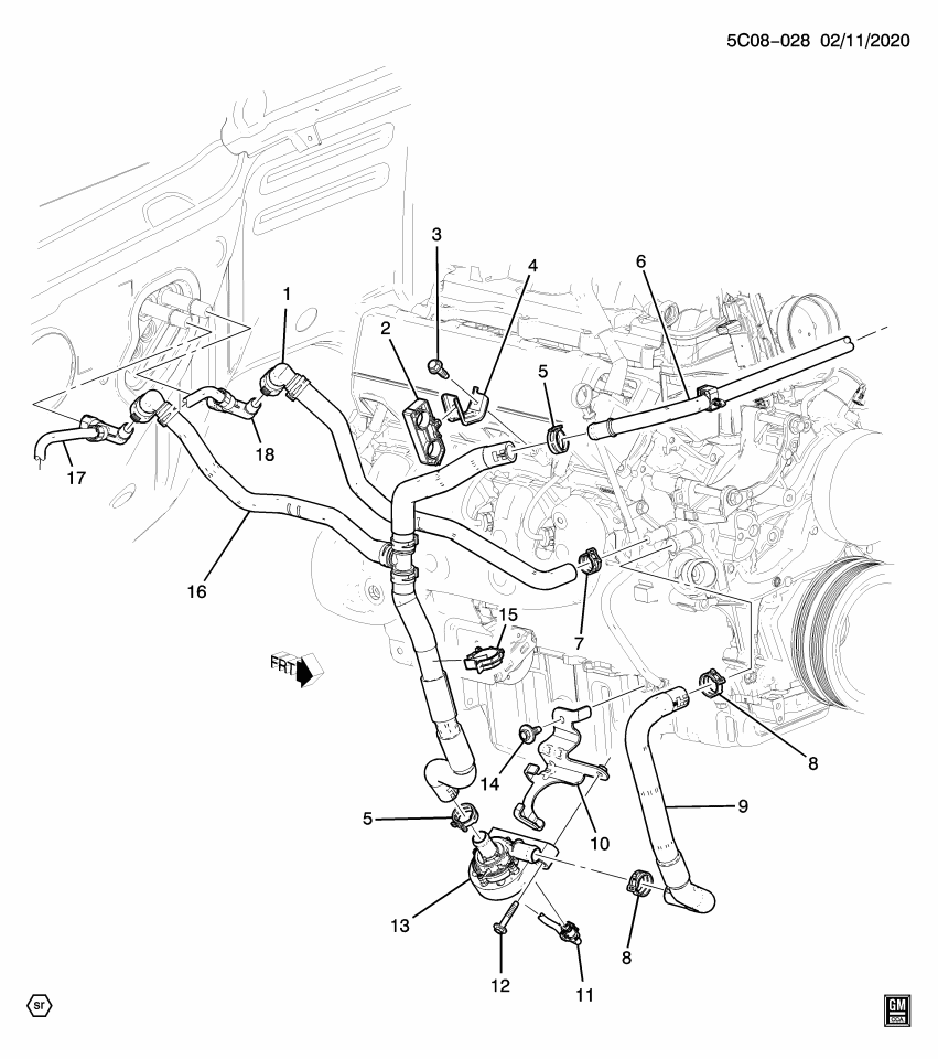 GM 23393996 Bracket, Heater