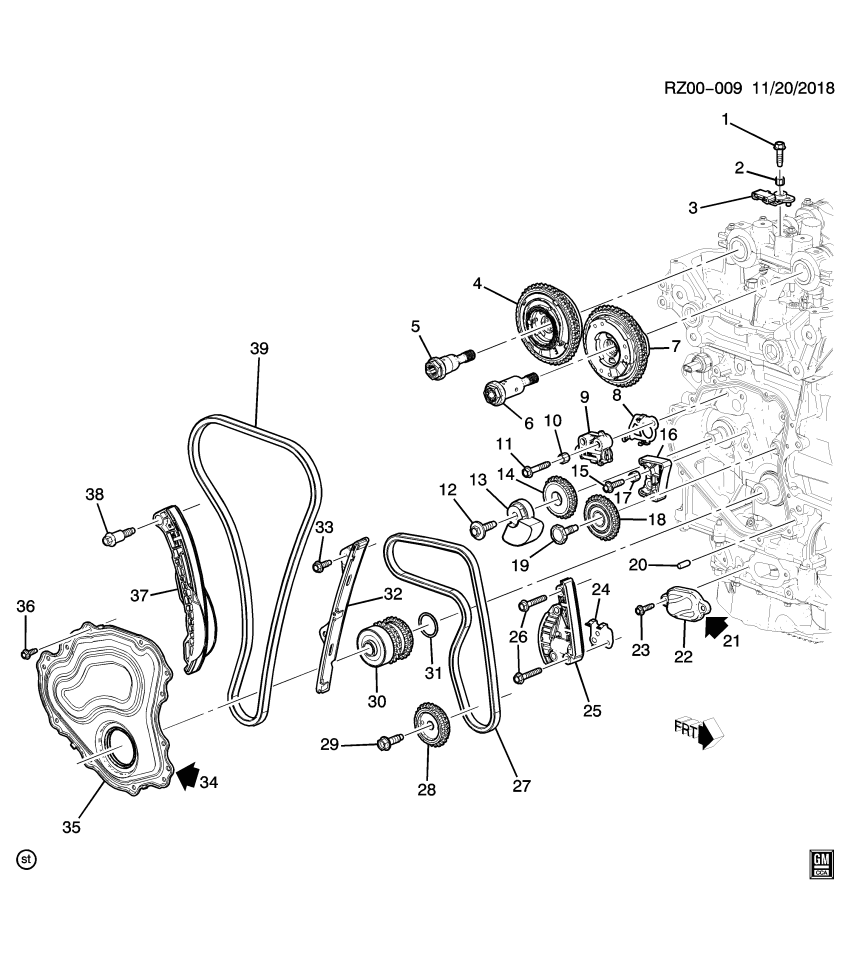 GM 12679027 Gasket, Engine Timing