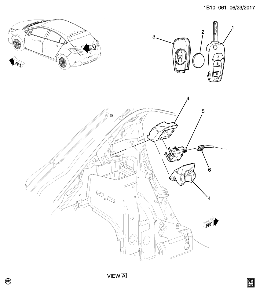 GM 13514112 Key, Ignition And Locks