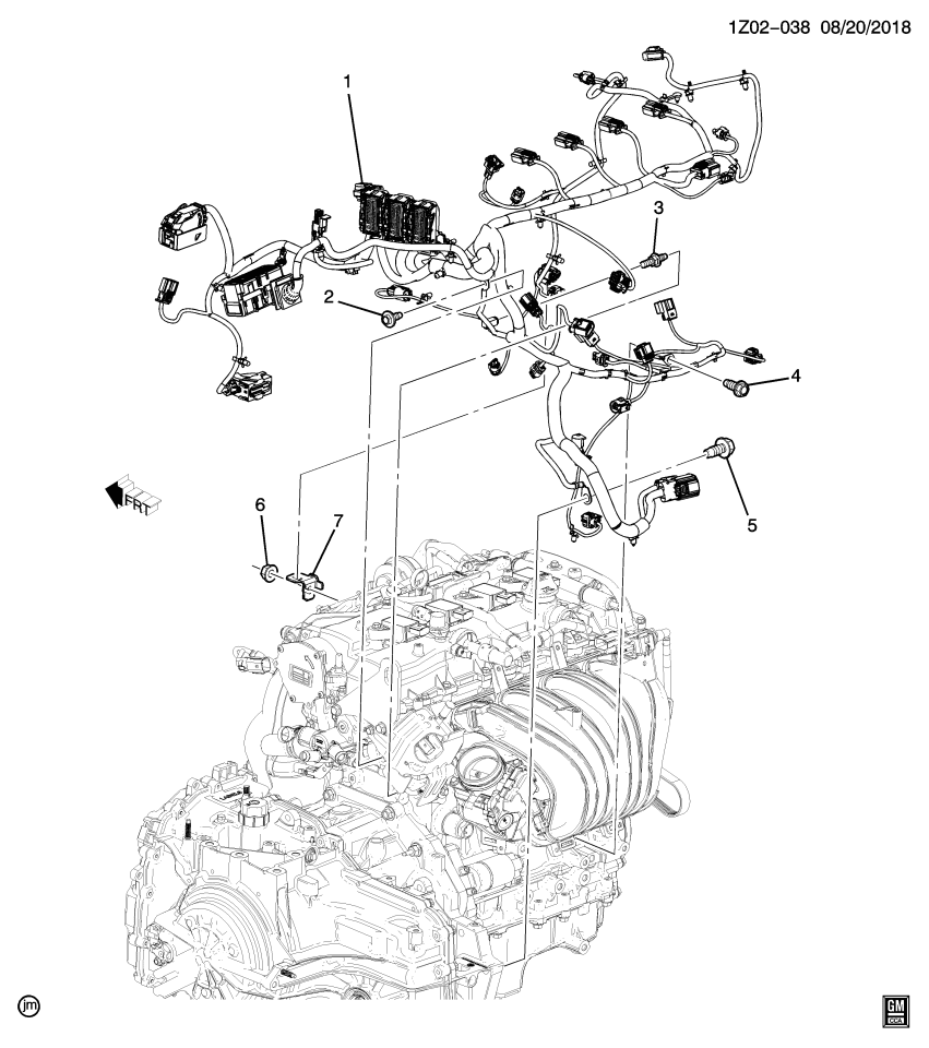 GM 84125403 Harness, Engine Wiring