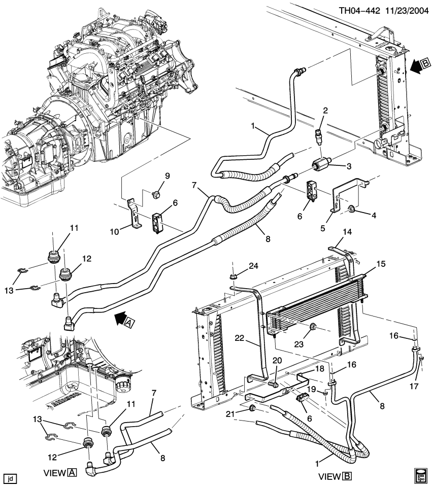 GM 15791663 Hose, Transmission Oil Cooler