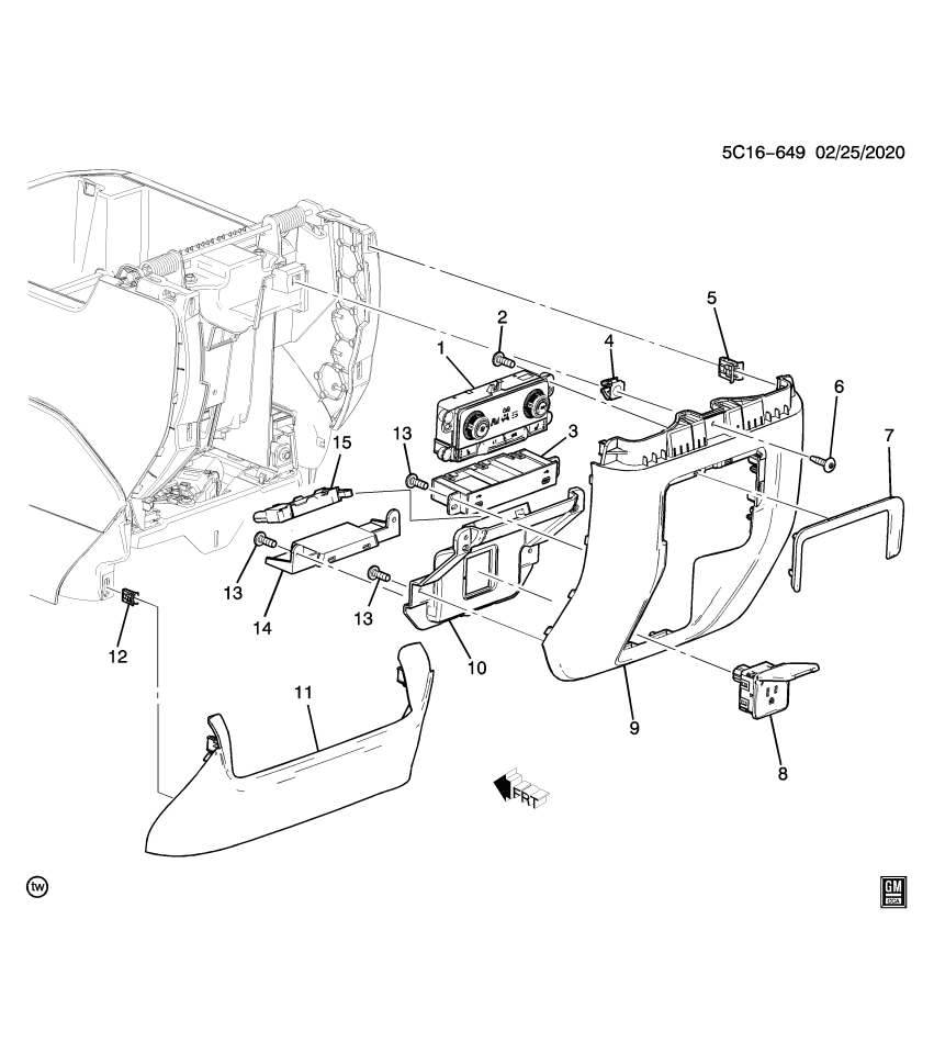 GM 84862895 Control, A/C Instrument Panel