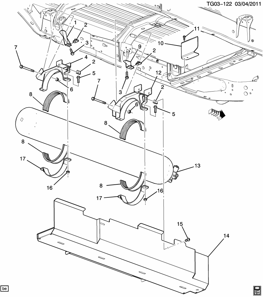GM 19352363 Tank, Fuel
