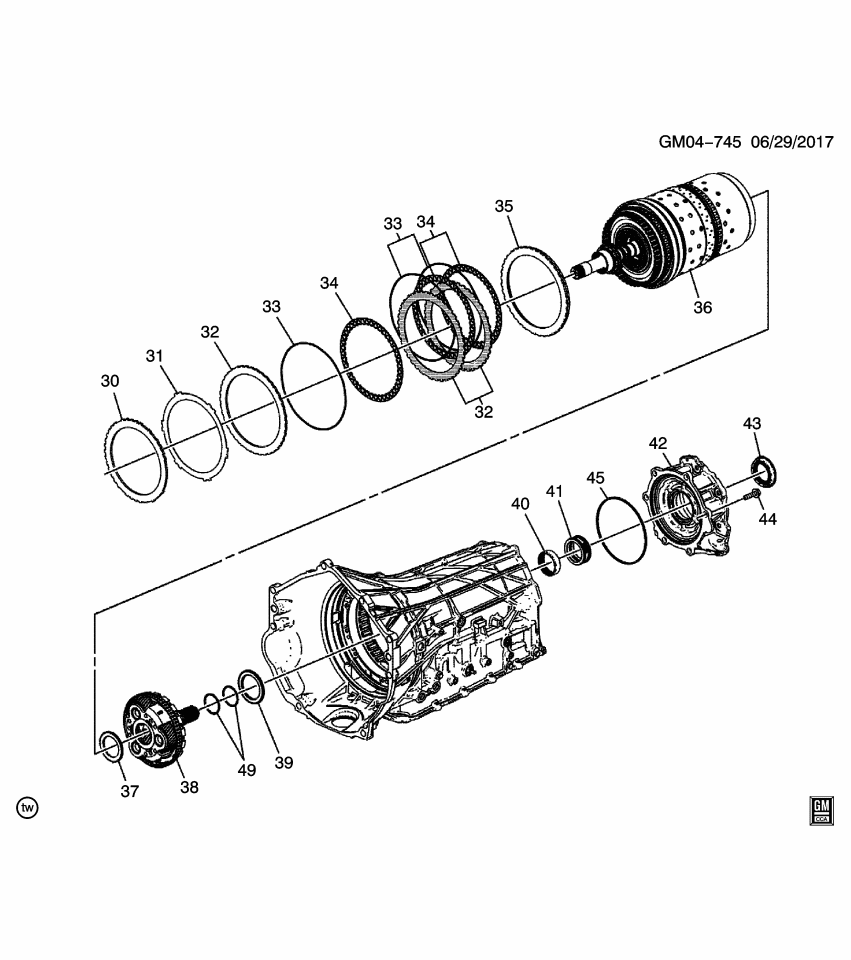 GM 24046010 Seal Kit, Transmission Overhaul
