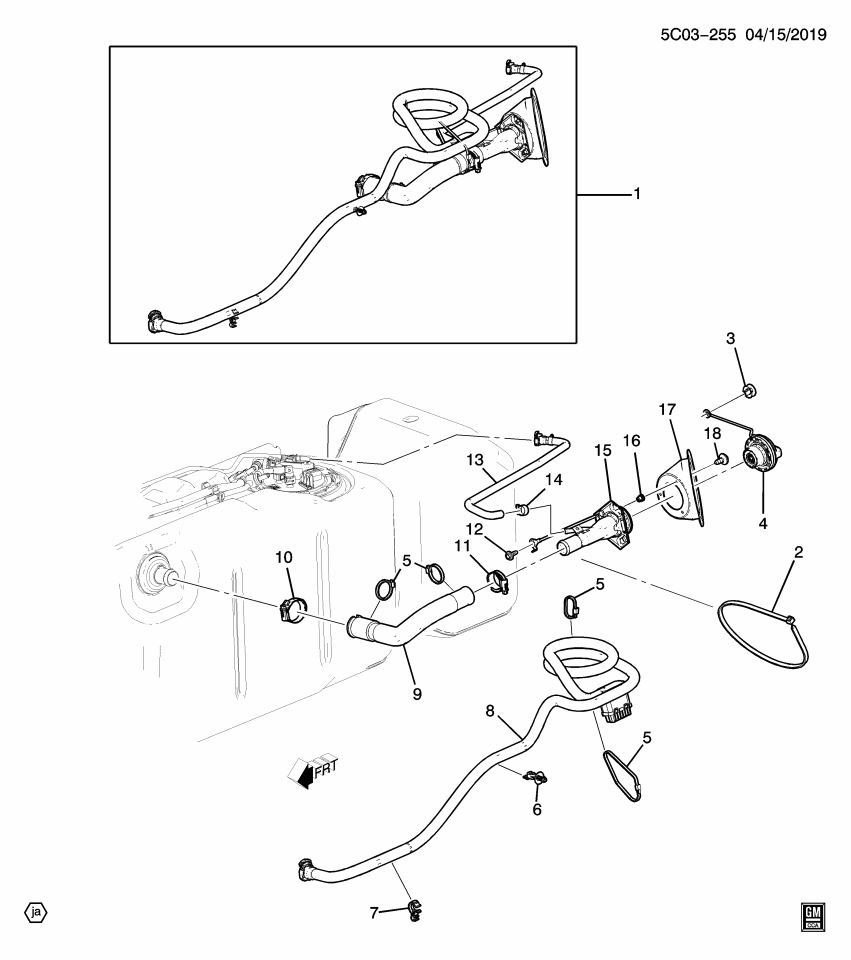 GM 84647963 Hose, Fuel Tank Filler
