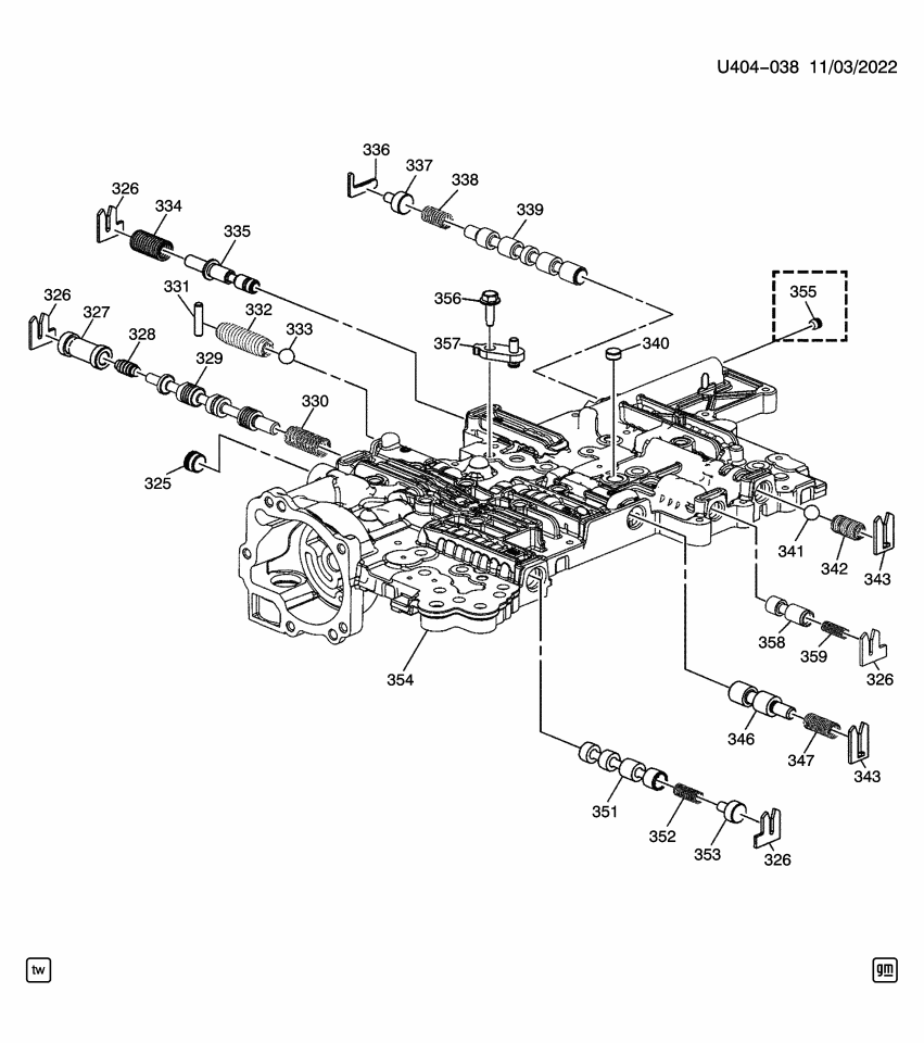GM 24263433 Retainer, Transmission Main Control Valve Body