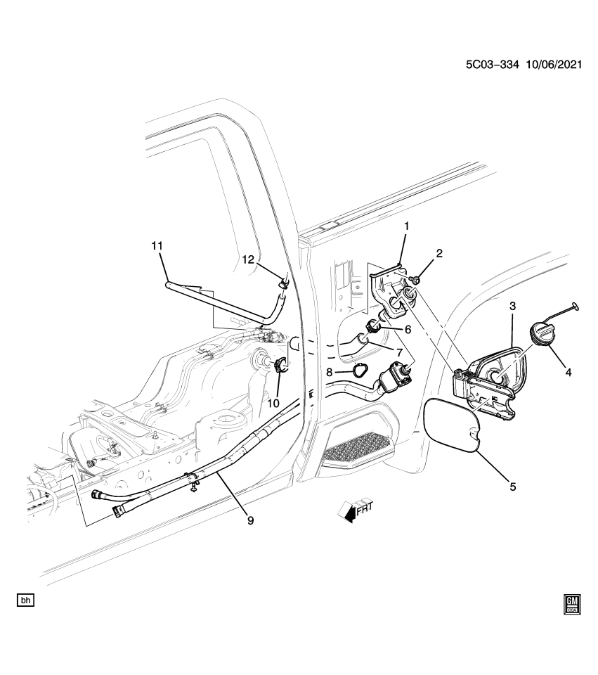 GM 84861902 Hose, Fuel Tank Filler