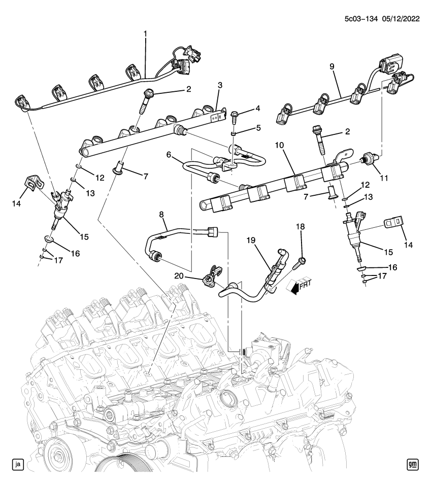GM 12702939 Pipe, Fuel Line