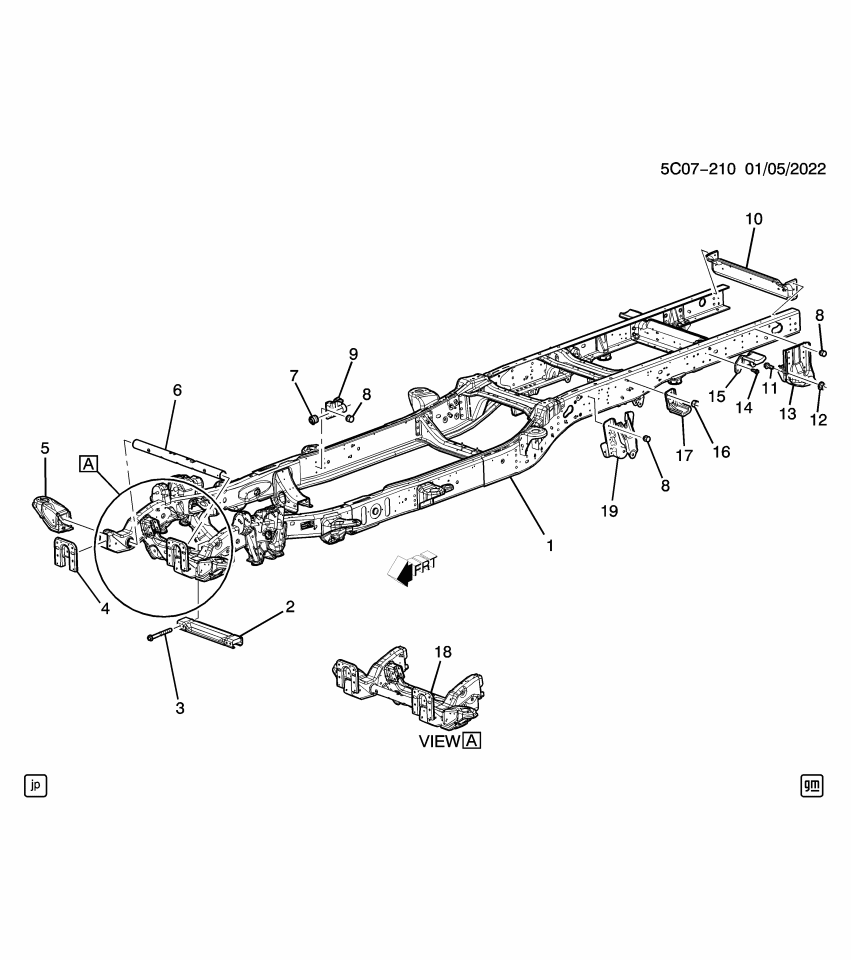 GM 84551990 Stop, Rear Spring