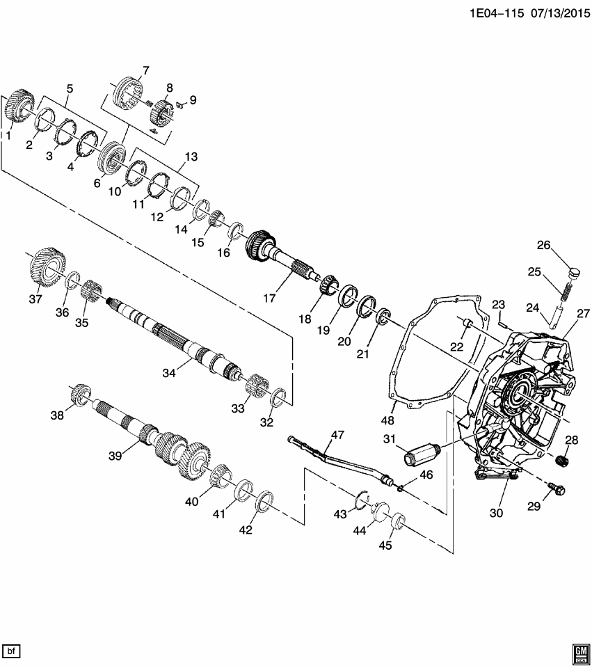 GM 19370159 Gear, Transmission Second Speed
