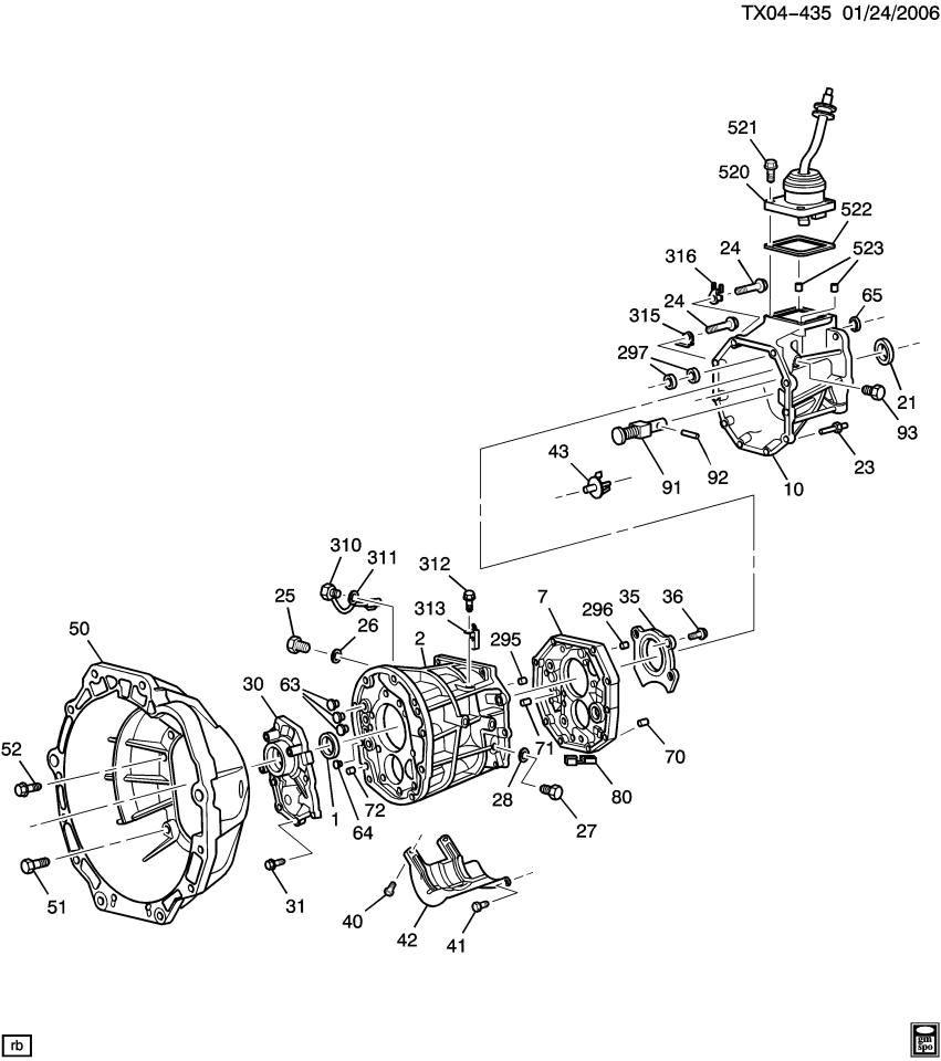 GM 89048305 Pin, Transmission Case Extension
