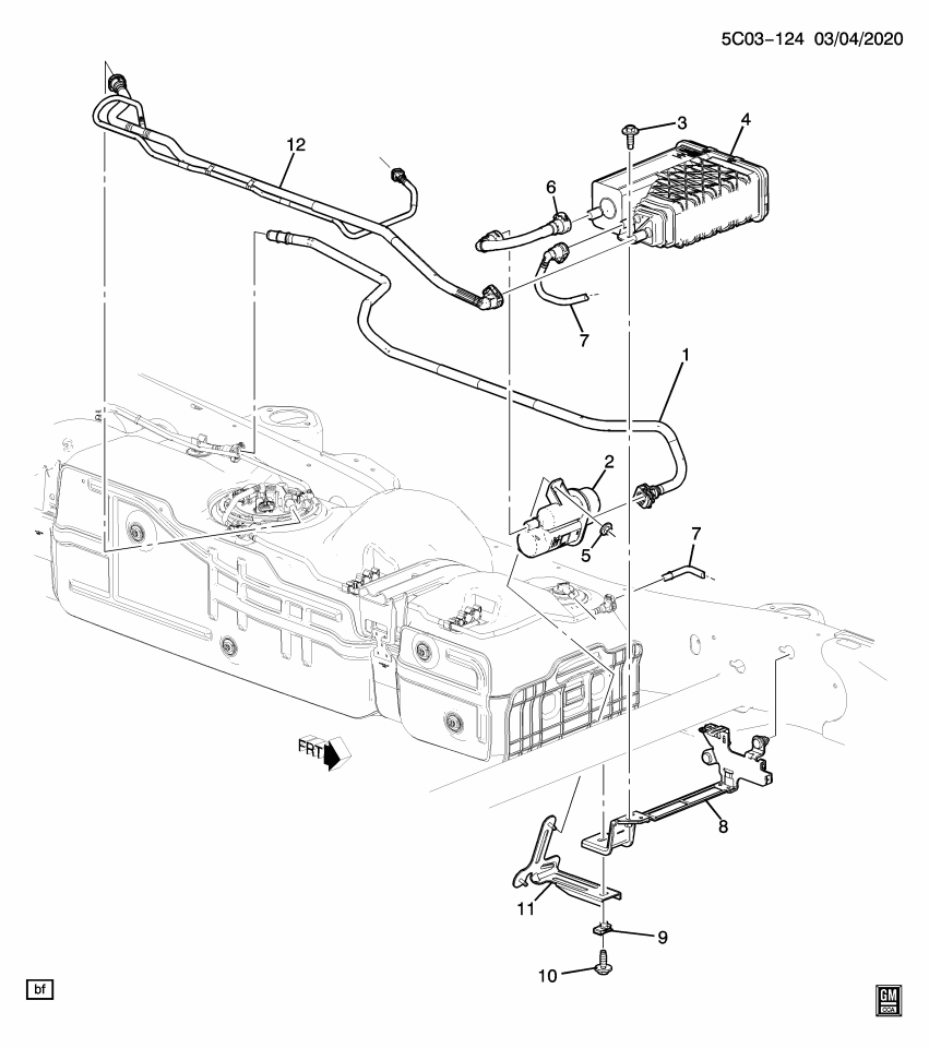 GM 84703887 Hose, Evaporation Emission System(Fuel Tank End)