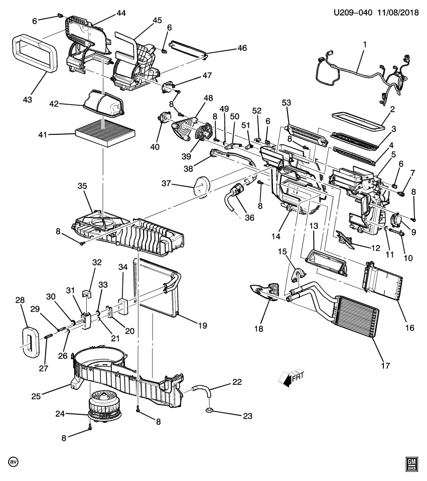 GM 23165591 Washer, Heater