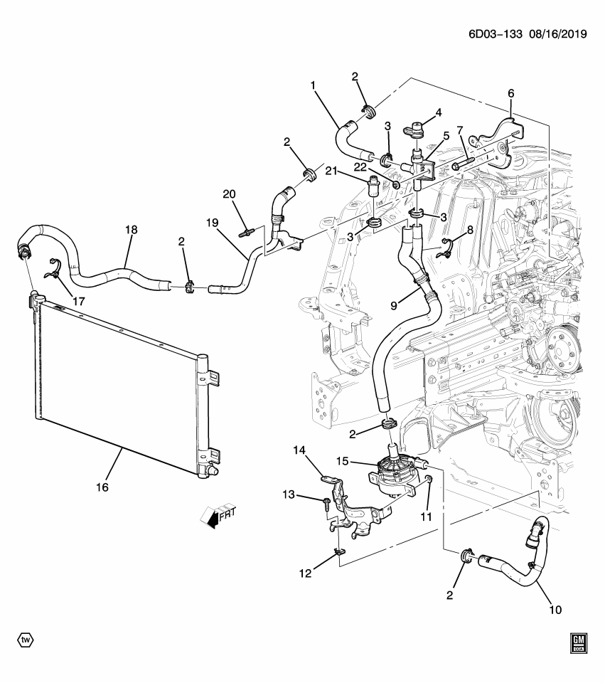 GM 84615576 Plug, Turbocharger / Supercharger Cooling
