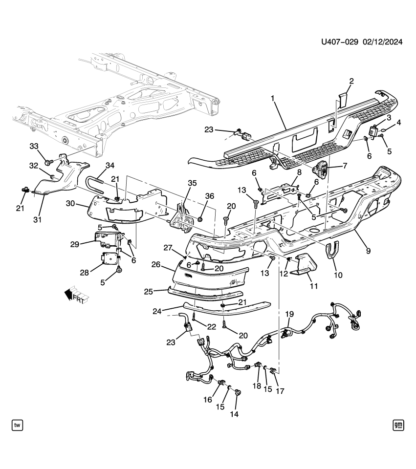 GM 86538208 Bracket, Bumper/Fascia Mounting