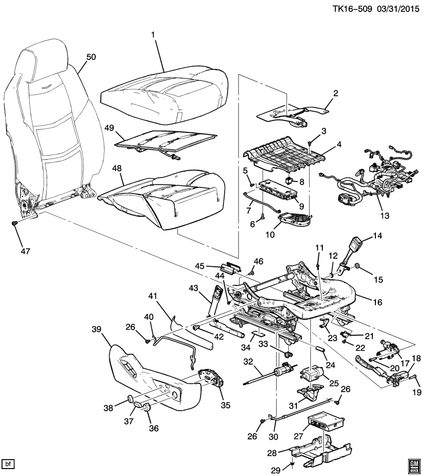 GM 13507443 Actuator, Seat Adjuster/Recliner