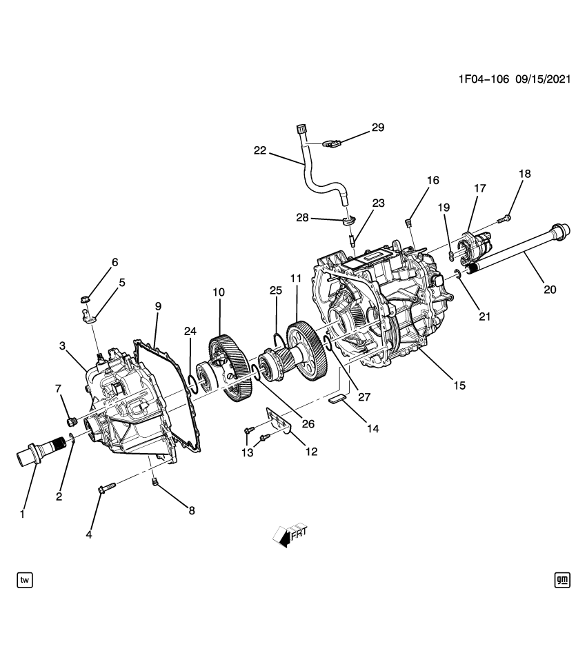 GM 25203311 Housing, Drive Motor