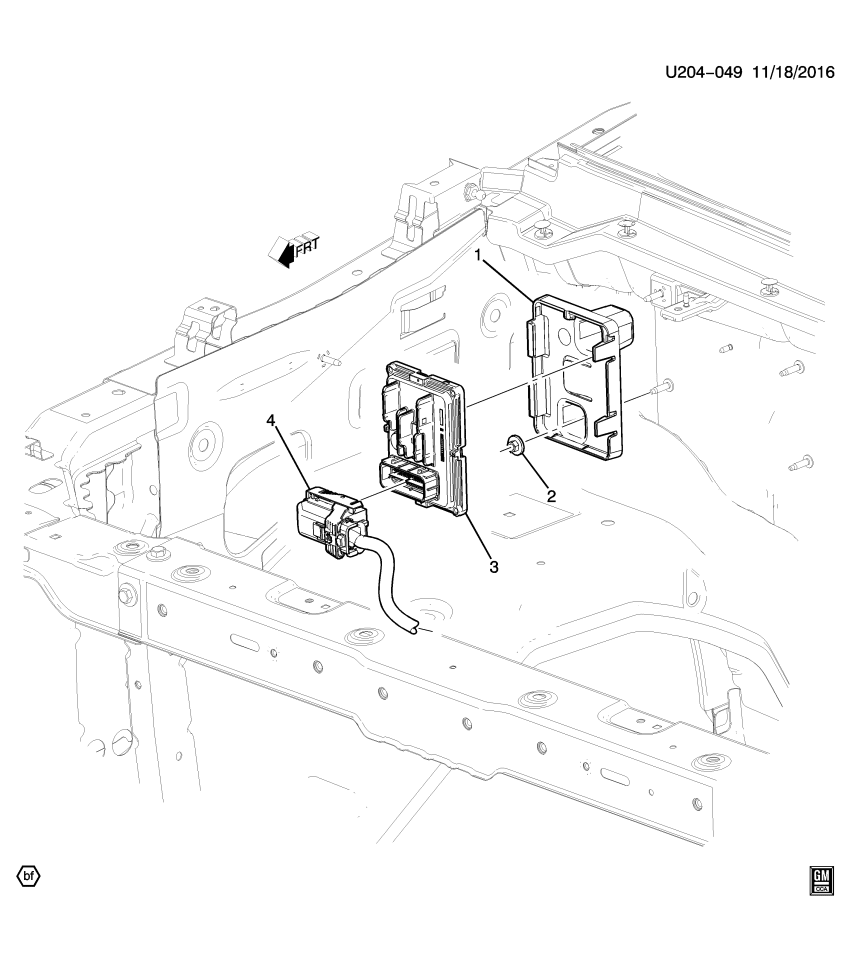 GM 84128391 Bracket, Transmission Control Module