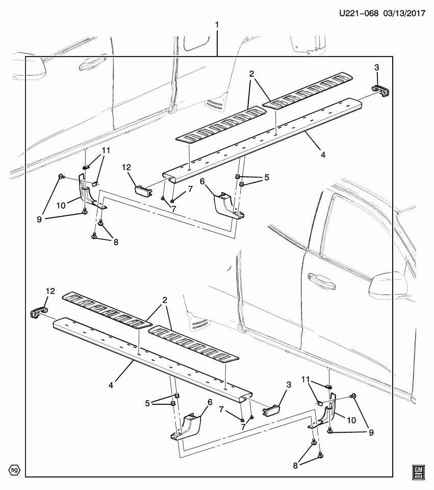 GM 84157154 Step, Side Step