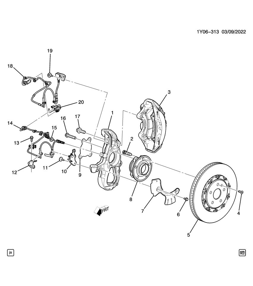 GM 11547052 Bolt,Front And Rear Wheel