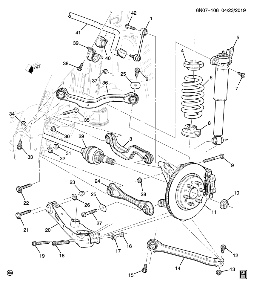 GM 23416585 Link, Rear Axle Control Arm, Upper