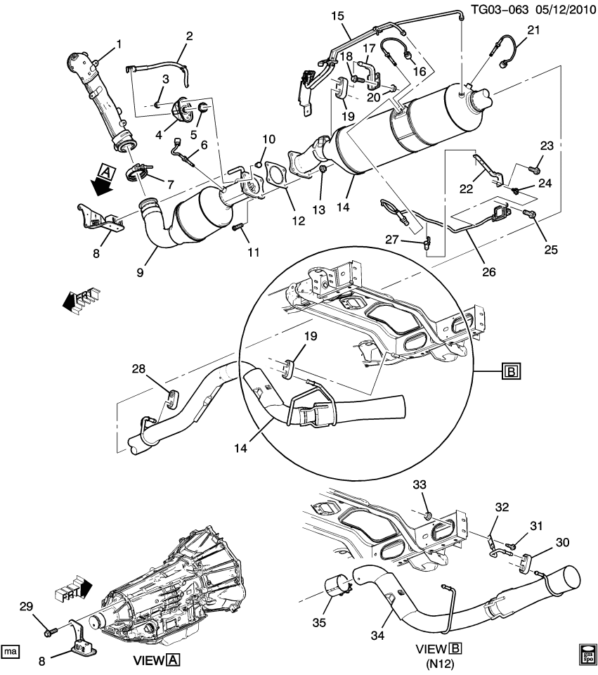 GM 22797214 Extension Kit, Exhaust Tail Pipe