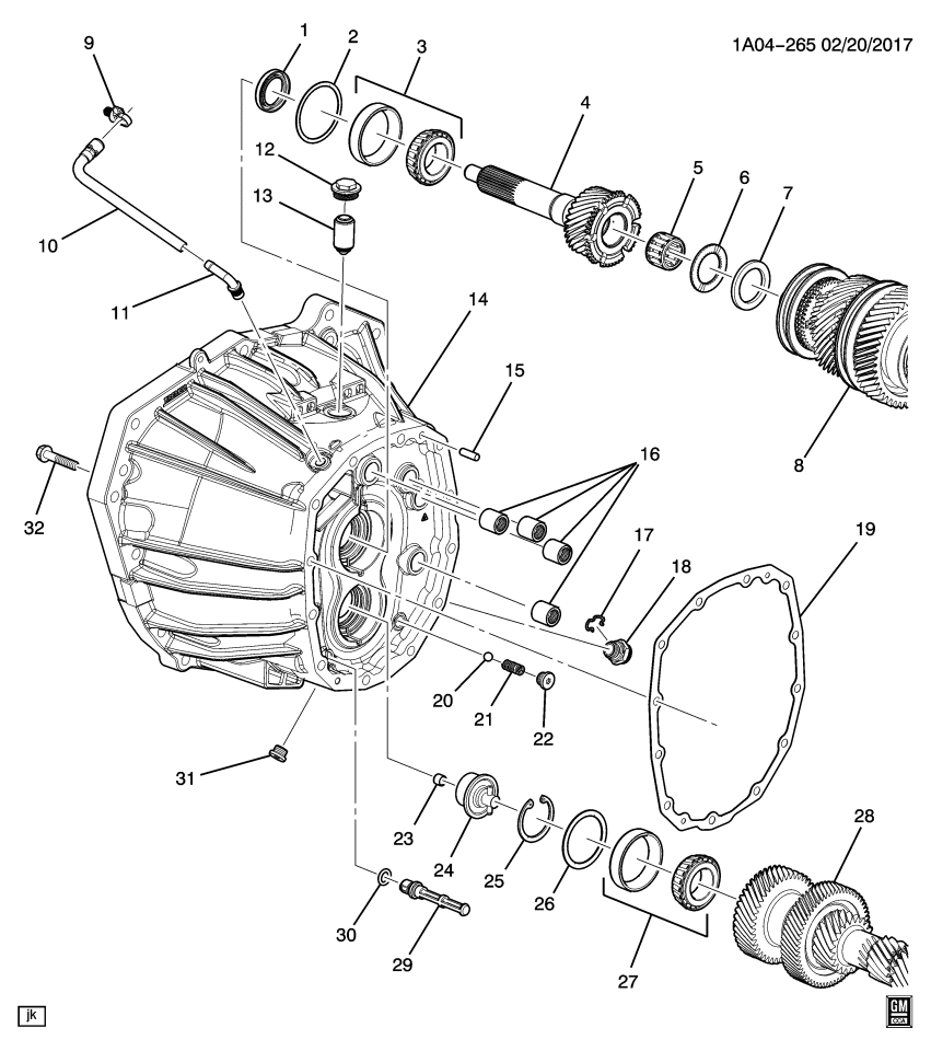 GM 24283186 Gasket, Engine Clutch Housing