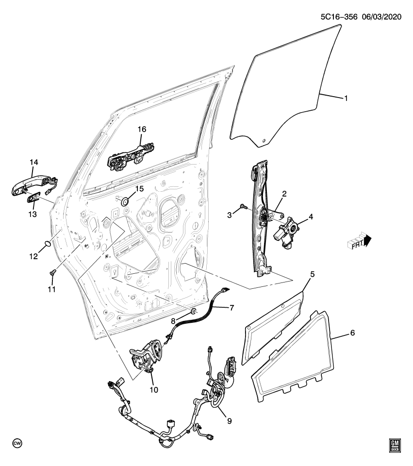 GM 85514572 Harness, Door And End Gate Electrical, Rear