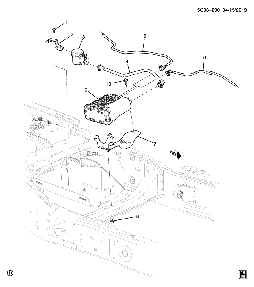 GM 84678053 Canister, Fuel Tank Evaporator/Purge Control