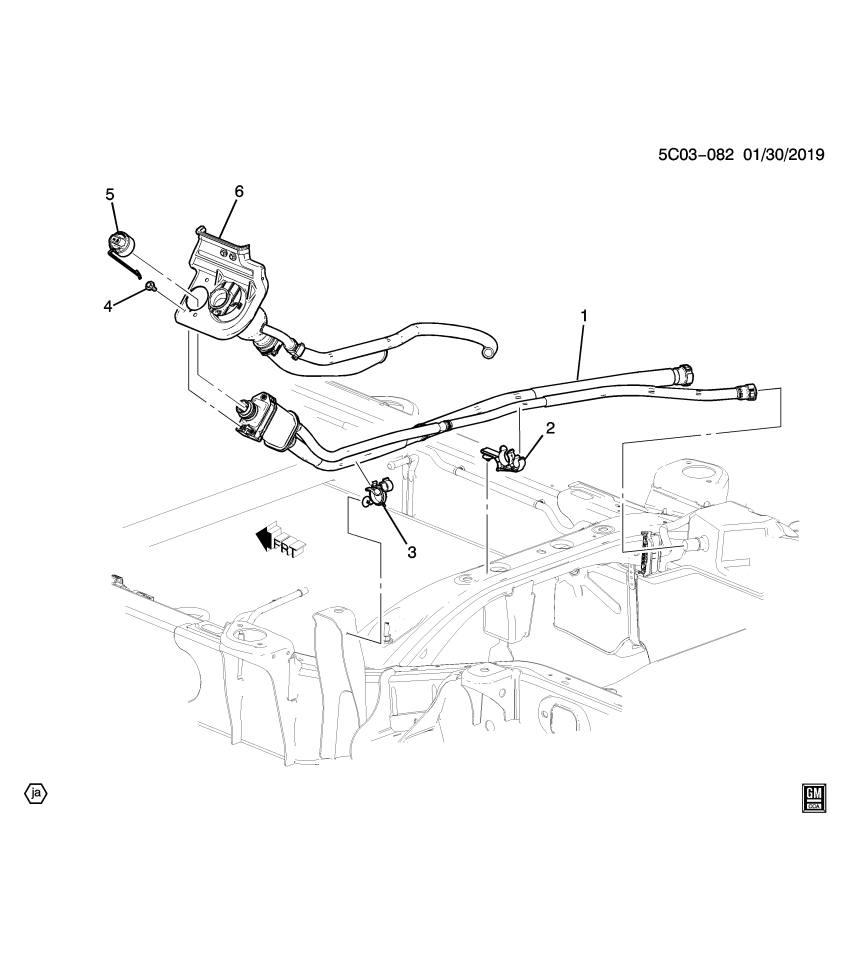 GM 84632394 Bracket, Evaporation Emission System(Fuel Tank End)