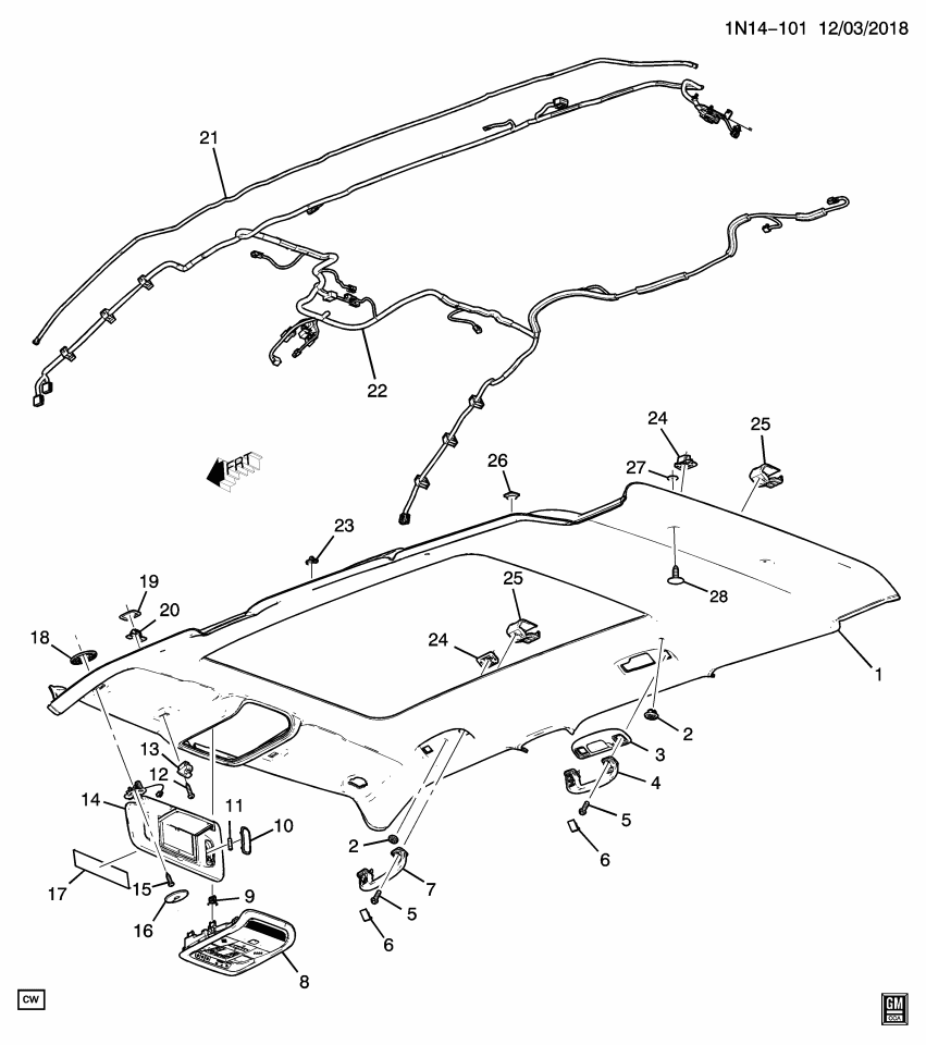 GM 84890109 Harness, Body Wiring