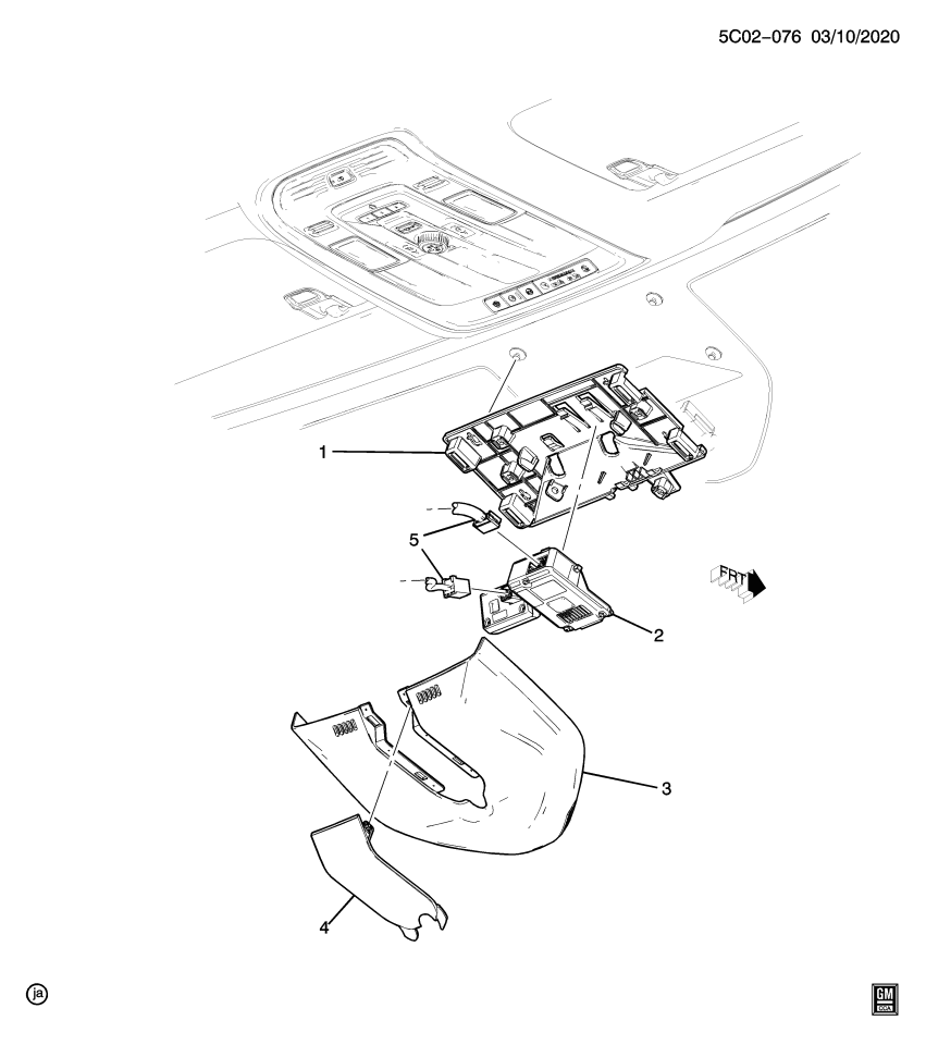 GM 86822602 Camera, Head Up Display & Rear View Camera
