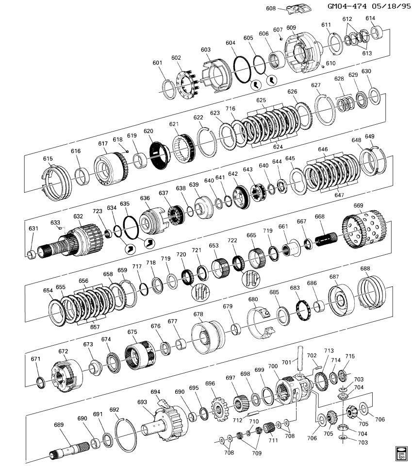 GM 24203303 Gear Kit, Transmission Output/Counter Shaft Or Carrier