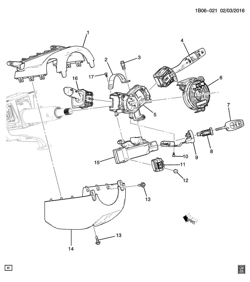 GM 13514134 Key, Ignition And Locks