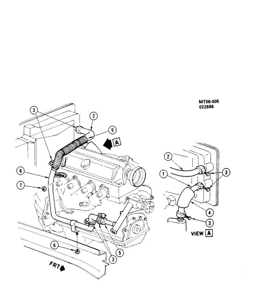 GM 14034345 Hose, Heater Water