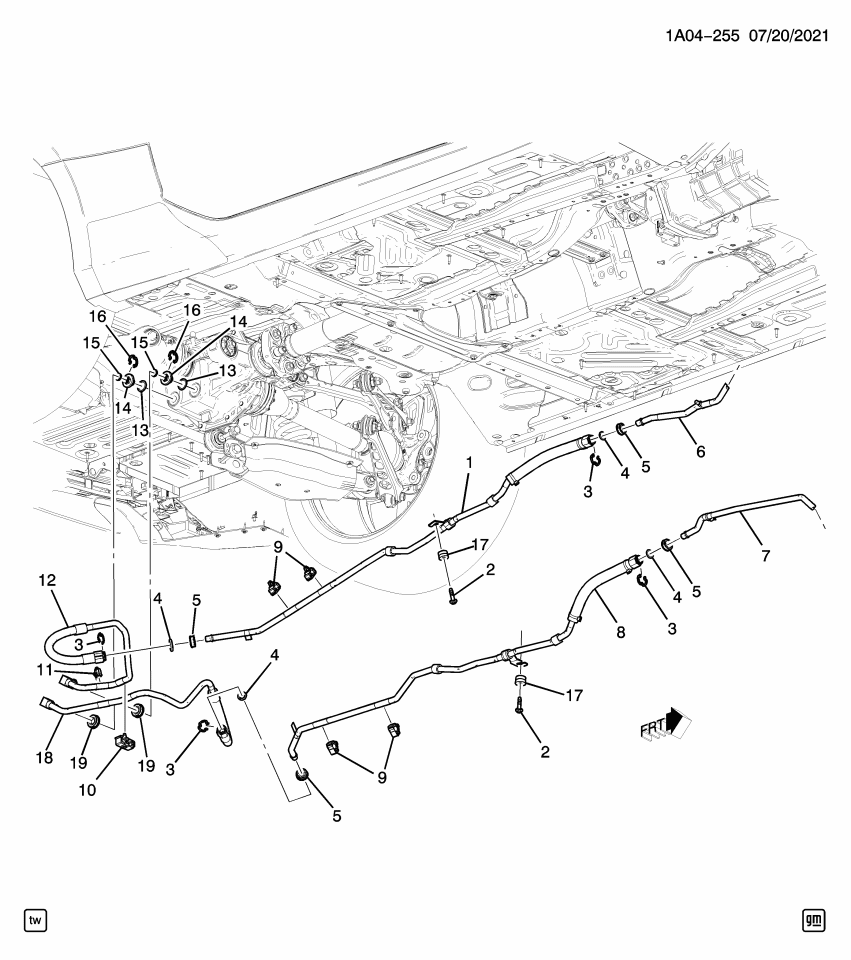 GM 84211799 Pipe, Transmission Oil Cooler