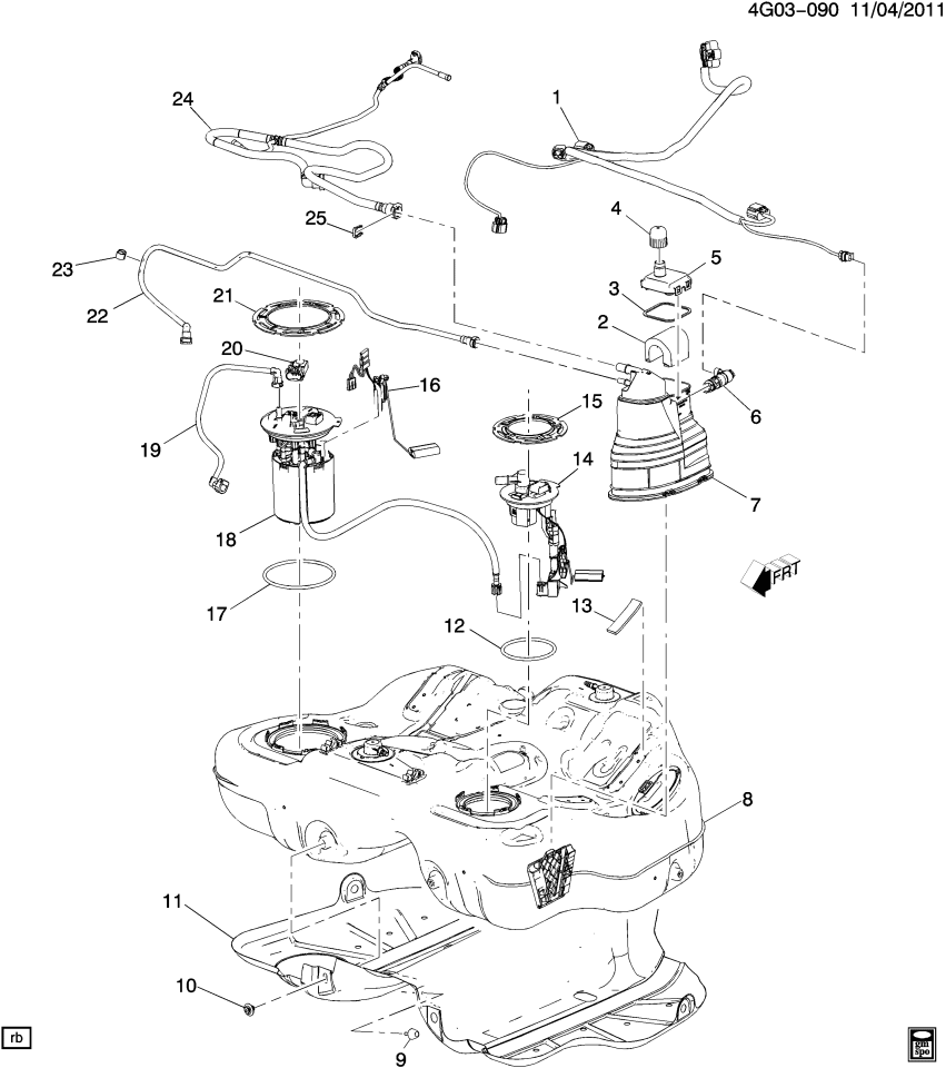 GM 84835251 Canister, Fuel Tank Evaporator/Purge Control