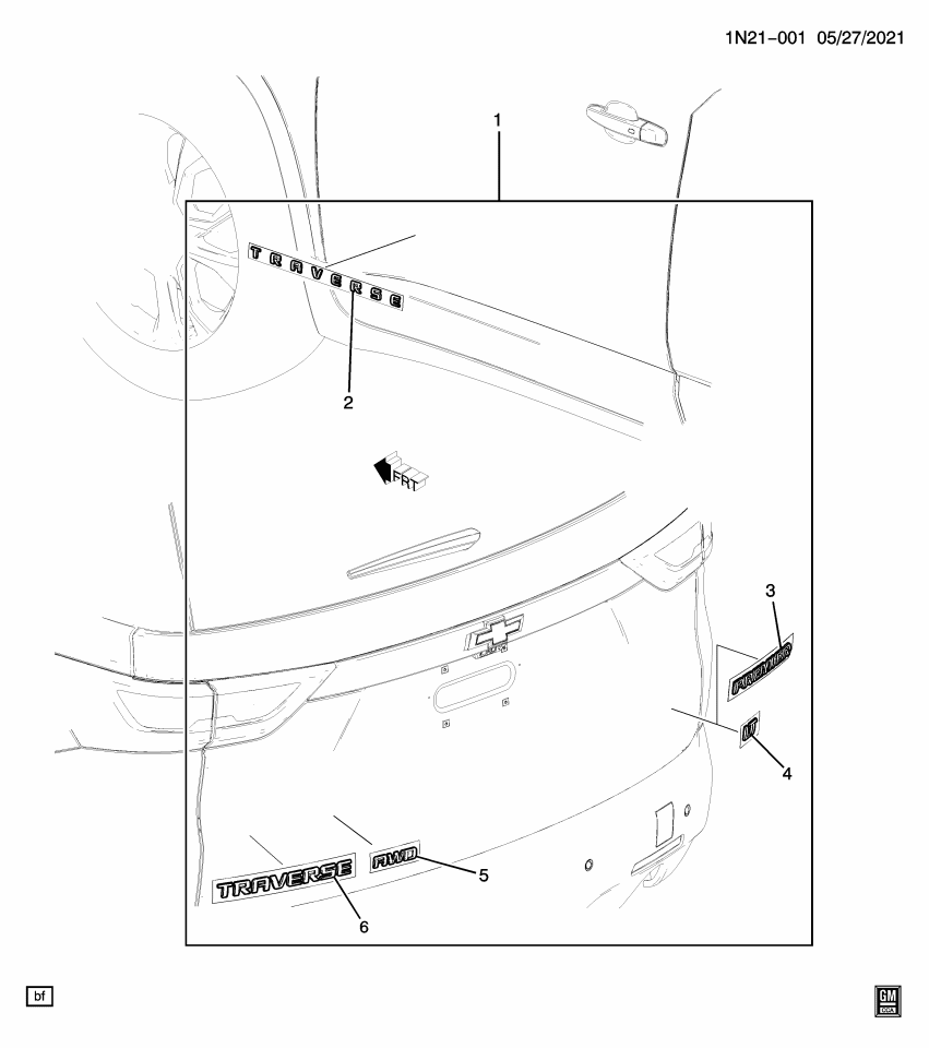 GM 84074150 Plate,Rear End Panel And Tailgate